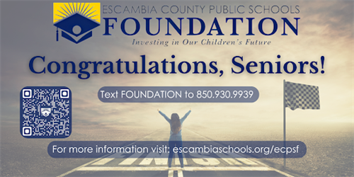 "Congratulations, Seniors!" Foundation Graphic